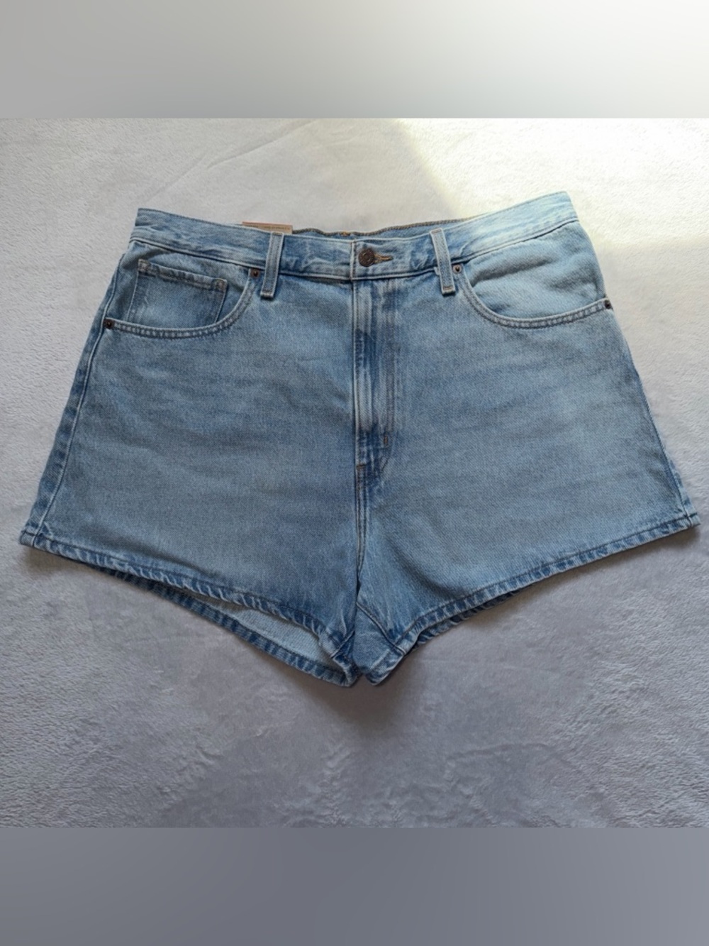 Signature by Levi Strauss Light Blue High-Rise Denim Shorts